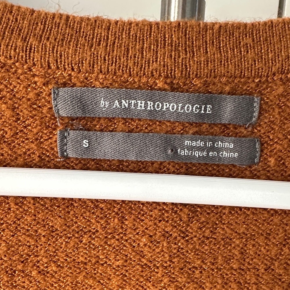 Anthropologie V-Neck Sweater - Warm Brown - Picture 2 of 3